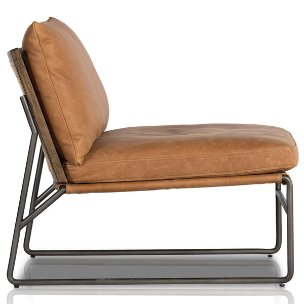 Home Fashion Elias Leather Chair Palermo Cognac By Four Hands