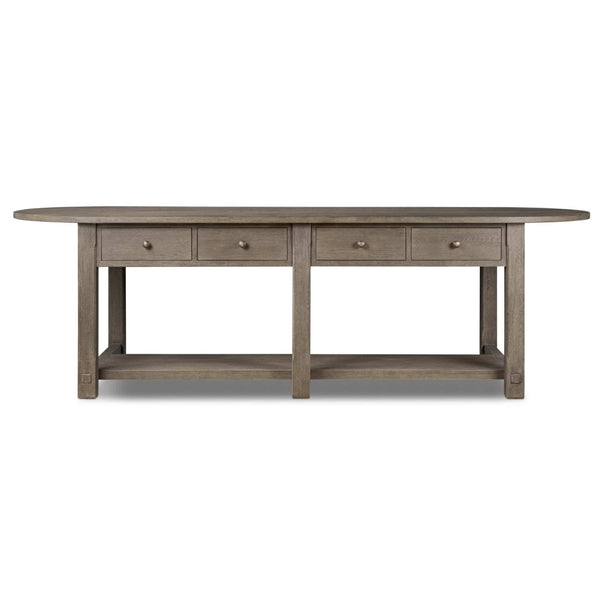 Home Fashion Elise Kitchen Island Weathered Hazel By Amber Lewis X Four Hands