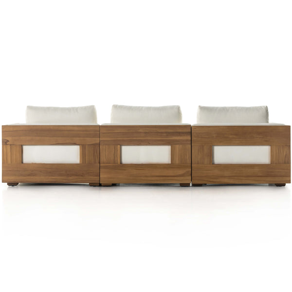 Home Fashion Ellis Outdoor 3 Piece Sectional Natural/Cream By Four Hands