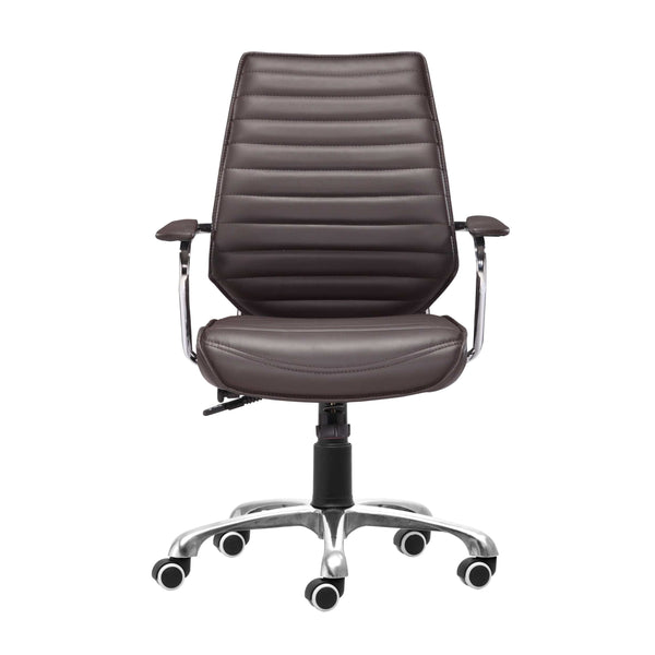 Home Fashion Enterprise Low Back Office Chair Espresso