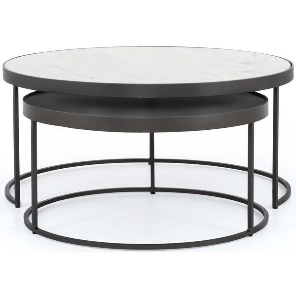 Home Fashion Evelyn Round Nesting Coffee Table By Four Hands