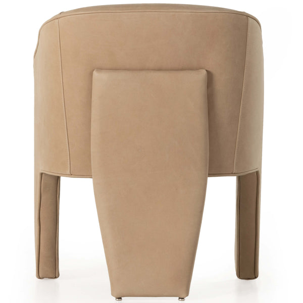 Home Fashion Fae Leather Dining Chair Palermo Nude Set Of 2 By Four Hands