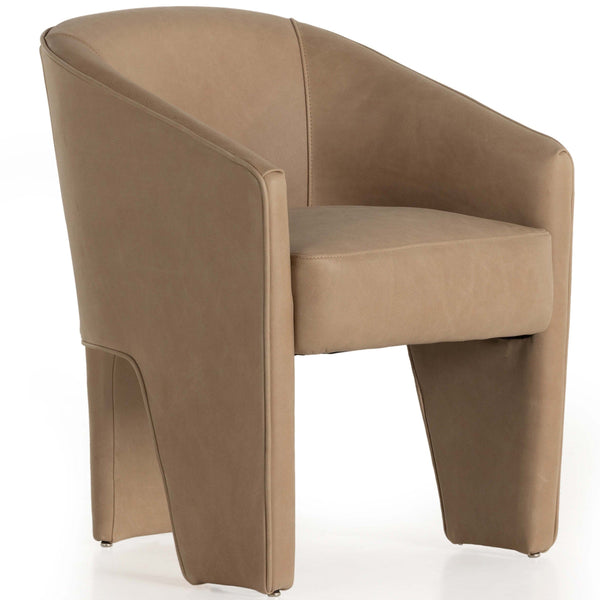home fashion Fae Leather Dining Chair Palermo Nude Set of 2 by Four Hands
