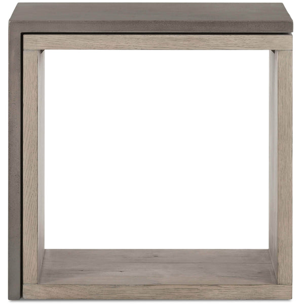 Home Fashion Faro End Table Dark Grey Concrete By Four Hands