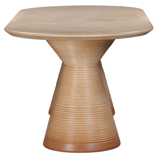 Home Fashion Fassa Outdoor Oval Dining Table Terracotta