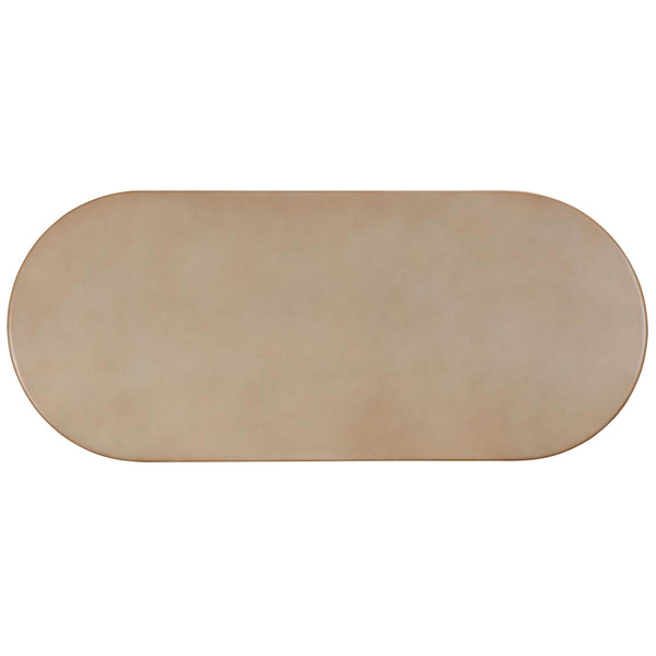 Home Fashion Fassa Outdoor Oval Dining Table Terracotta