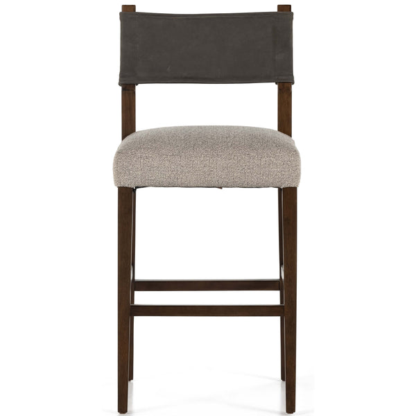 Home Fashion Ferris Bar & Counter Stool Nubuck Charcoal By Four Hands