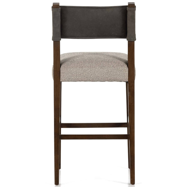 Home Fashion Ferris Bar & Counter Stool Nubuck Charcoal By Four Hands