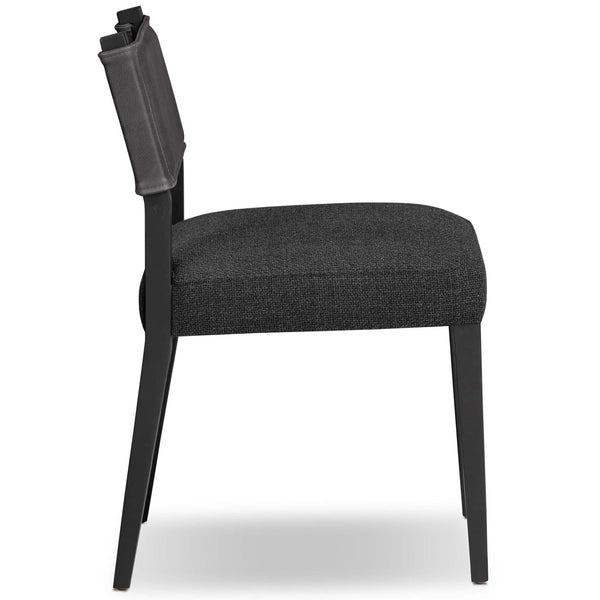 Home Fashion Ferris Dining Chair Palermo Black Set Of 2 By Four Hands