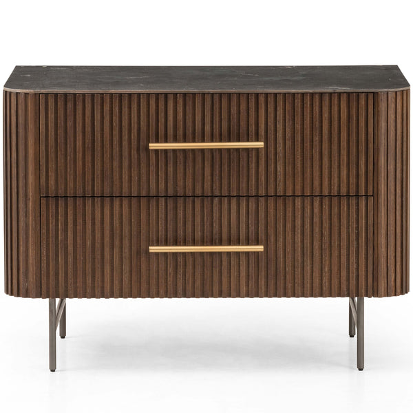 Home Fashion Fletcher Large Nightstand Terra Brown By Four Hands