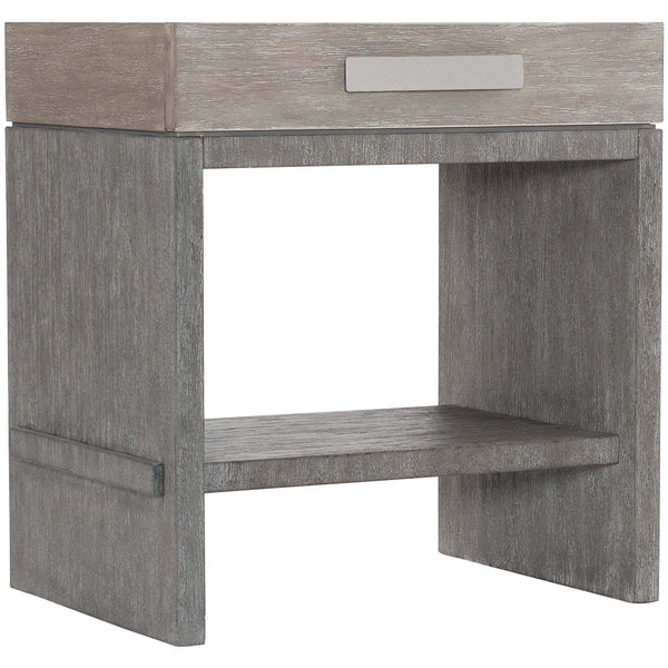 home fashion Foundations 1 Drawer Nightstand Light Shale