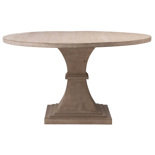 Home Fashion Geniva Round Dining Table Light Warm Wash