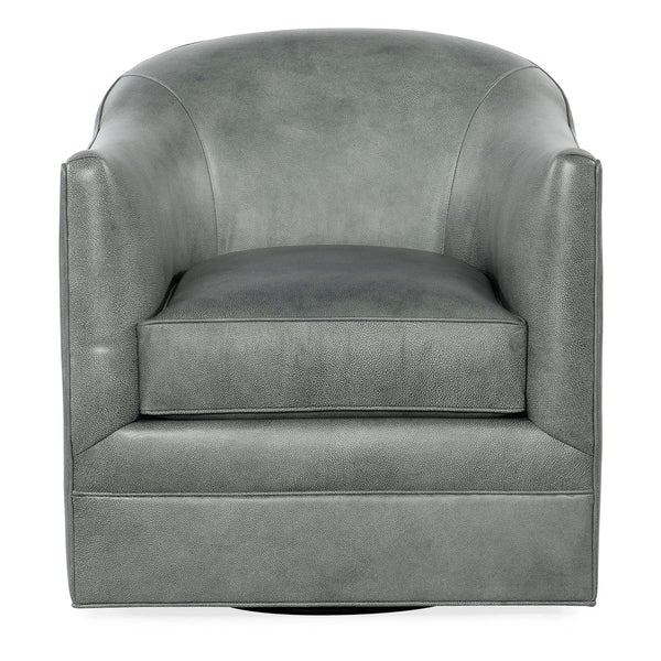 Home Fashion Gideon Leather Swivel Chair Landscape Frozen Valley