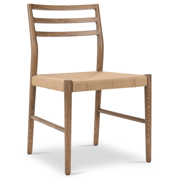 home fashion Glenmore Woven Dining Chair Smoked Oak Set of 2 by Four Hands