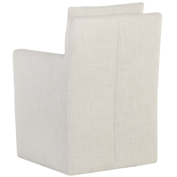 Home Fashion Glenrose Wheeled Dining Armchair Effie Linen Set Of 2