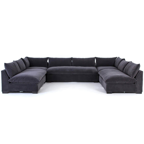 home fashion Grant 5 Piece Sectional Henry Charcoal by Four Hands