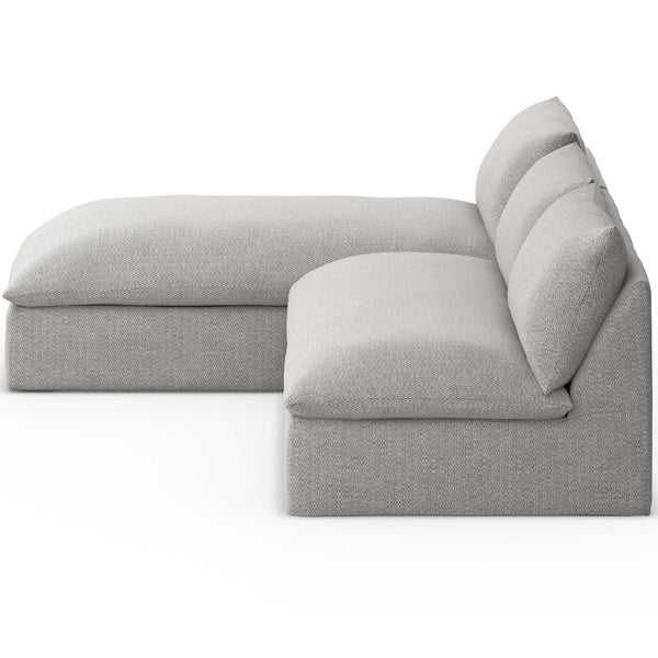 Home Fashion Grant Outdoor 2 Piece Sectional Faye Ash By Four Hands