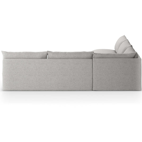 Home Fashion Grant Outdoor 3 Piece Sectional Faye Ash By Four Hands