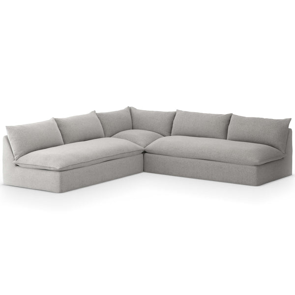 home fashion Grant Outdoor 3 Piece Sectional Faye Ash by Four Hands home fashion Grant Outdoor 3 Piece Sectional Faye Ash by Four Hands