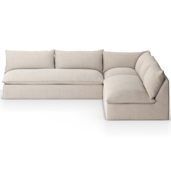 Home Fashion Grant Outdoor 3 Piece Sectional Faye Sand By Four Hands