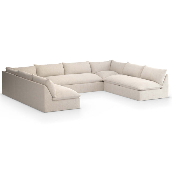 home fashion Grant Outdoor 5 Piece Sectional Faye Sand by Four Hands