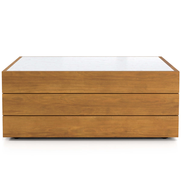 Home Fashion Grant Outdoor Coffee Table Natural Teak By Four Hands