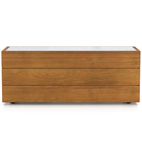 Home Fashion Grant Outdoor End Table Natural Teak By Four Hands