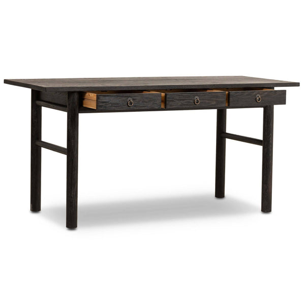 Home Fashion Griffith Desk Distressed Black By Four Hands