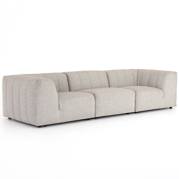 Home Fashion Gwen Outdoor 3-Piece Sectional Faye Ash By Four Hands