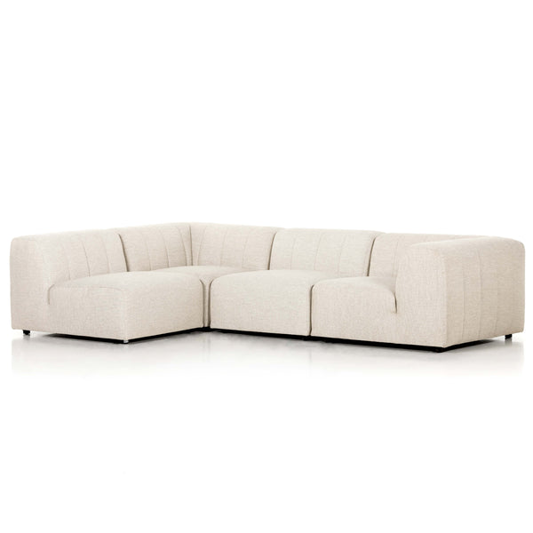 home fashion Gwen Outdoor 4-Piece Sectional Faye Sand by Four Hands