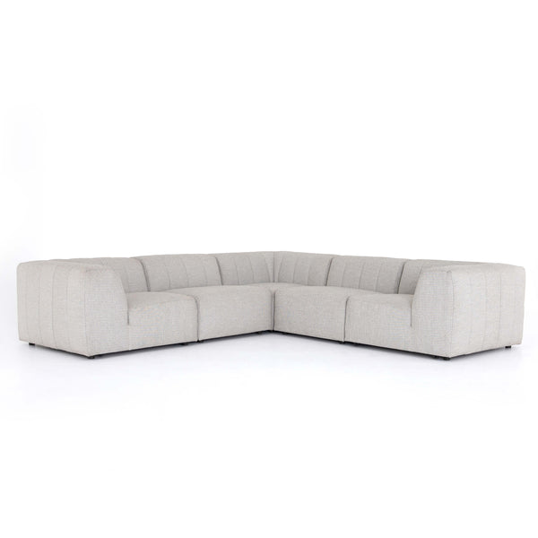 home fashion Gwen Outdoor 5-Piece Sectional Faye Ash by Four Hands
