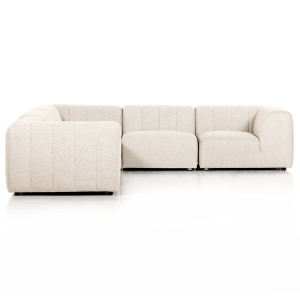 Home Fashion Gwen Outdoor 5-Piece Sectional Faye Sand By Four Hands