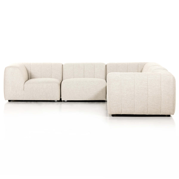 Home Fashion Gwen Outdoor 5-Piece Sectional Faye Sand By Four Hands