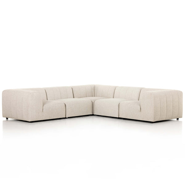 home fashion Gwen Outdoor 5-Piece Sectional Faye Sand by Four Hands