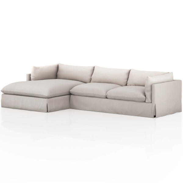 home fashion Habitat 2 Piece 131" Sectional Bennett Moon by Four Hands