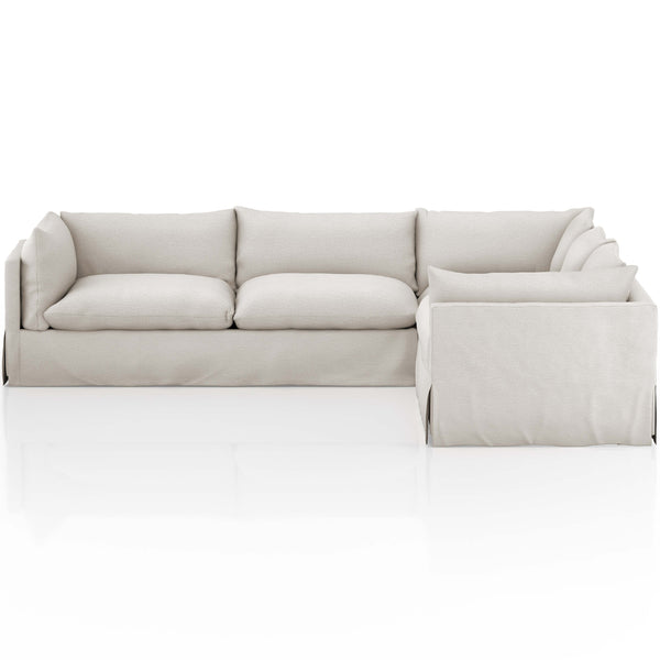 Home Fashion Habitat 3 Piece 122" Sectional Valley Nimbus By Four Hands