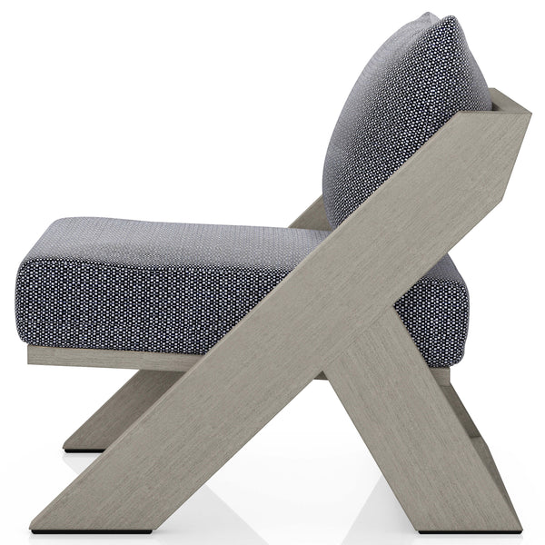 Home Fashion Hagen Outdoor Chair Faye Navy/Weathered Grey By Four Hands