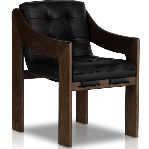 home fashion Halston Arm Chair Heirloom Black by Four Hands