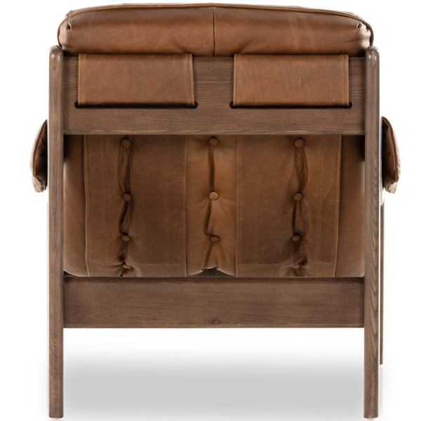 Home Fashion Halston Leather Chair Heirloom Sienna By Four Hands