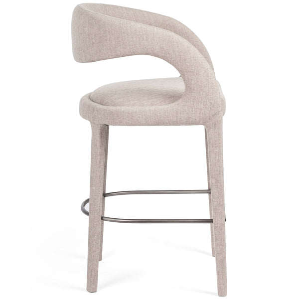 Home Fashion Hawkins Bar & Counter Stool Savile Flannel By Four Hands
