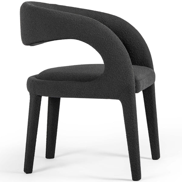Home Fashion Hawkins Dining Chair Boucle Charcoal Set Of 2 By Four Hands