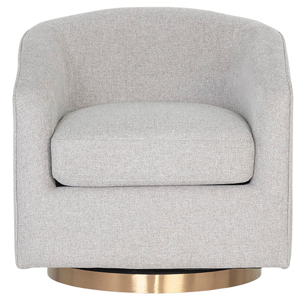 Home Fashion Hazel Swivel Chair Belfast Heather Grey