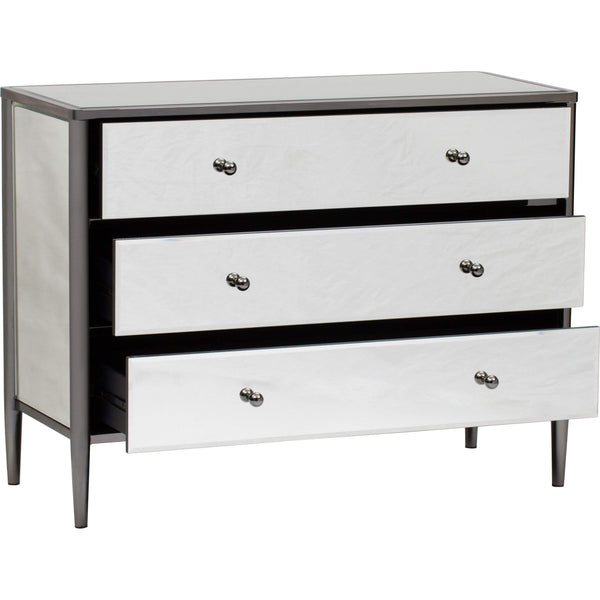 Home Fashion Hollywood Black Nickel Metal Chest Large