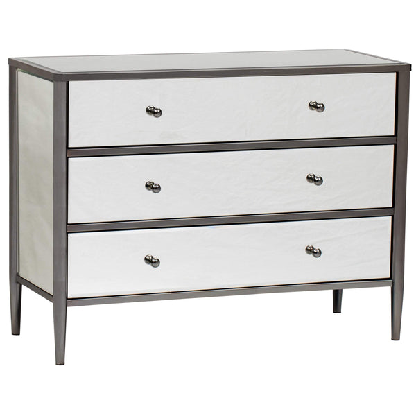 home fashion Hollywood Black Nickel Metal Chest Large