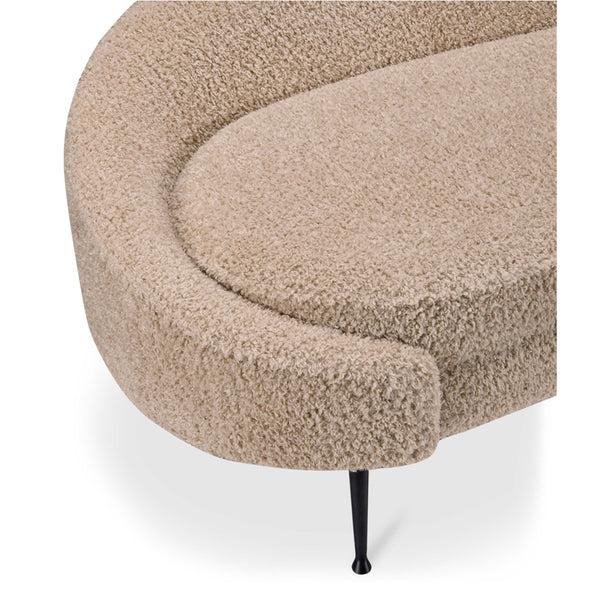 Home Fashion Abigail Chaise Light Brown