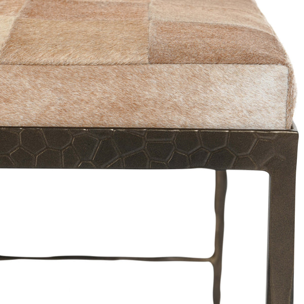 Home Fashion Achen Hide Bench Blonde