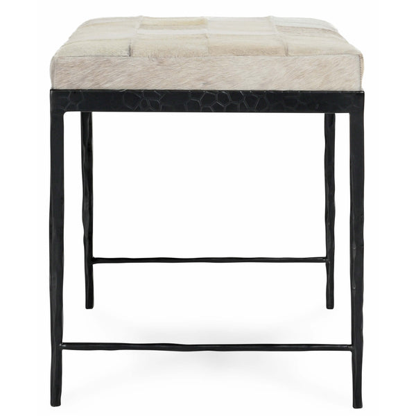 Home Fashion Achen Hide Bench Ivory