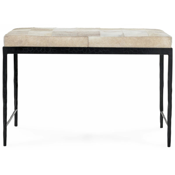Home Fashion Achen Hide Bench Ivory