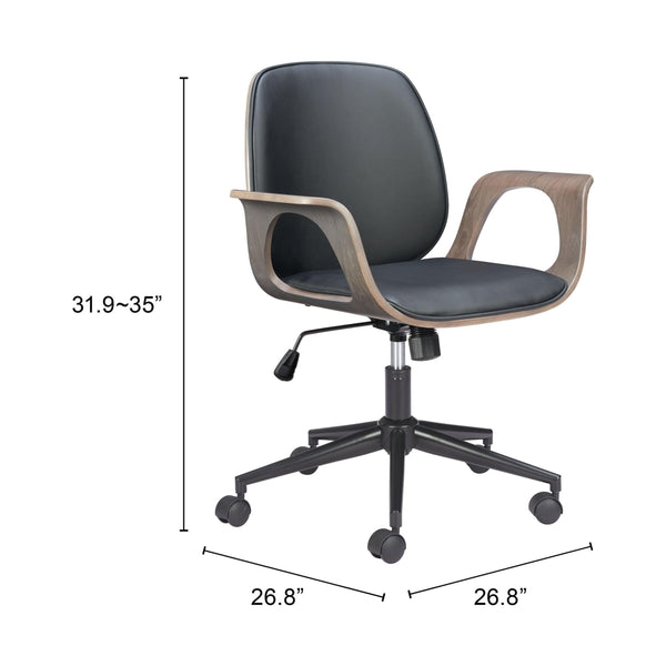 Home Fashion Ali Office Chair Black