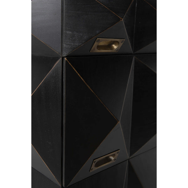 Home Fashion Allegra Dresser Rubbed Black